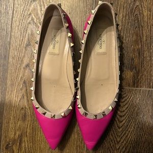 Valentino Rockstud pink flat- 38.5